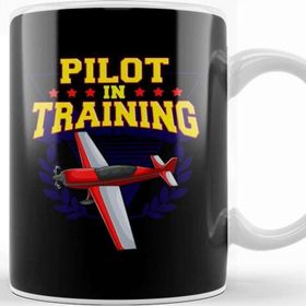 Baskı Dükkanı Pilot in Training Airplane Future Pilot Kupa