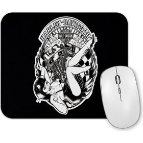 Baskı Dükkanı Pin Up Harley Mouse Pad