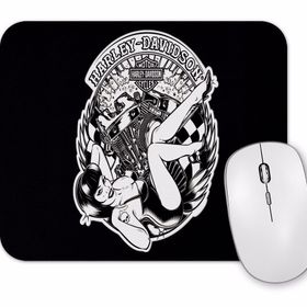 Baskı Dükkanı Pin Up Harley Mouse Pad
