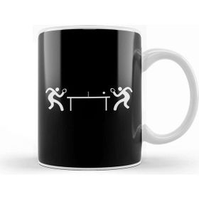 Baskı Dükkanı Ping Pong Table Tennis Stick Figures Pingpong Kupa