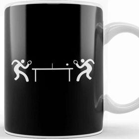 Baskı Dükkanı Ping Pong Table Tennis Stick Figures Pingpong Kupa