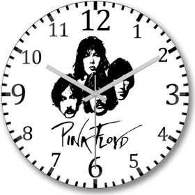 Baskı Dükkanı Pink Floyd The Wall Bombeli Gerçek Cam Duvar Saati