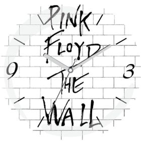 Baskı Dükkanı Pink Floyd The Wall Bombeli Gerçek Cam Duvar Saati