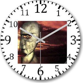 Baskı Dükkanı Pink Floyd The Wall Bombeli Gerçek Cam Duvar Saati
