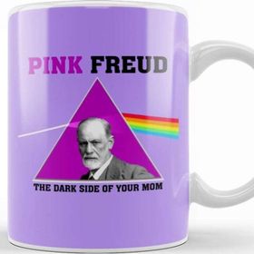 Baskı Dükkanı Pink Freud Dark Side of Your Mum Kupa