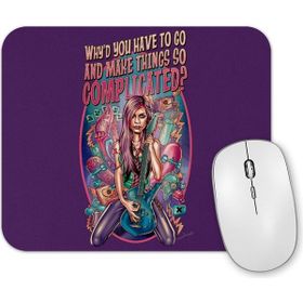 Baskı Dükkanı Pinup Music Illustration Complicated Mouse Pad