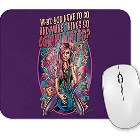 Baskı Dükkanı Pinup Music Illustration Complicated Mouse Pad