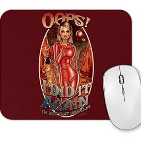 Baskı Dükkanı Pinup Music Oops Mouse Pad