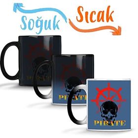 Baskı Dükkanı Piratas Korsanlar Sihirli Porselen Kupa