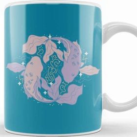 Baskı Dükkanı Pisces Fish Lilac Kupa