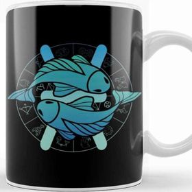 Baskı Dükkanı Pisces Fish Lilac Kupa