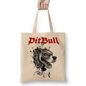 Baskı Dükkanı Pitbull Köpekleri Sevenlerin Pitbul Aşkı Bez Çanta
