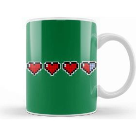 Baskı Dükkanı Pixel Hearts Video Game Kupa