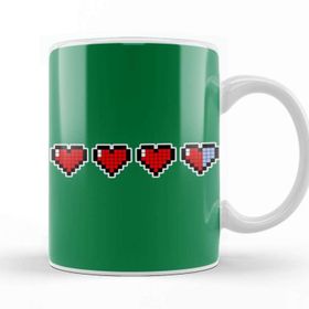 Baskı Dükkanı Pixel Hearts Video Game Kupa