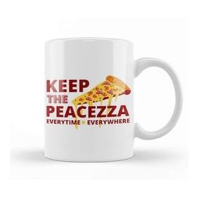 Baskı Dükkanı Pizza Keep the Peacezza Kupa