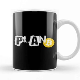 Baskı Dükkanı Plan B Bitcoin Cryptocurrency Decentralized Crypto Kupa