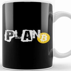 Baskı Dükkanı Plan B Bitcoin Cryptocurrency Decentralized Crypto Kupa