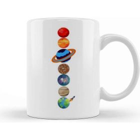 Baskı Dükkanı Planets Colour Kupa