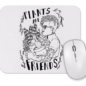 Baskı Dükkanı Plants Are Friends Mouse Pad