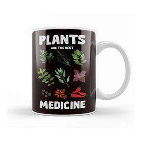 Baskı Dükkanı Plants the Best Medicine Planting Gardening Garden Botanical Kupa