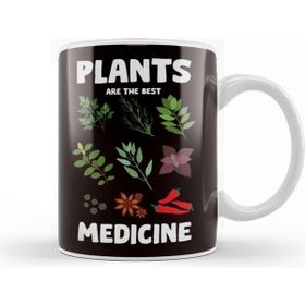 Baskı Dükkanı Plants the Best Medicine Planting Gardening Garden Botanical Kupa