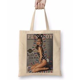 Baskı Dükkanı Play Boy Kate Moss Bez Çanta