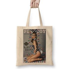 Baskı Dükkanı Play Boy Kate Moss Bez Çanta