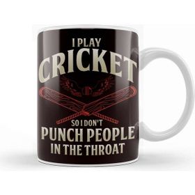 Baskı Dükkanı Play Cricket Dont Punch People Cricketer Team Coach Kupa