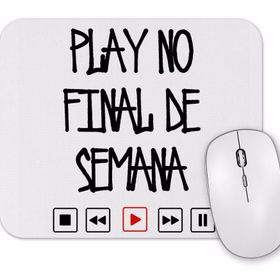 Baskı Dükkanı Play No Final De Semana Mouse Pad