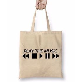 Baskı Dükkanı Play The Music Bez Çanta