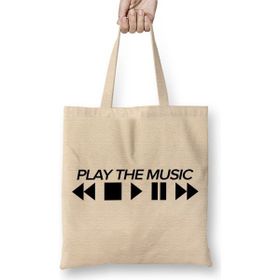 Baskı Dükkanı Play The Music Bez Çanta