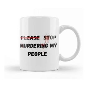Baskı Dükkanı Please Stop Murderıng My People Ma’khia Bryant Porselen 330 ml Beyaz Kupa Bardak