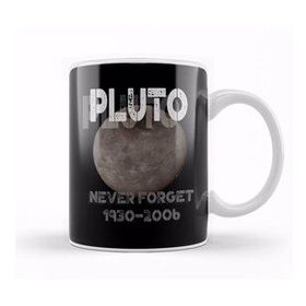 Baskı Dükkanı Pluto 1930 2006 Never Forget Dwarf Planet Pun Porselen 330 ml Beyaz Kupa Bardak