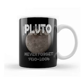 Baskı Dükkanı Pluto 1930 2006 Never Forget Dwarf Planet Pun Porselen 330 ml Beyaz Kupa Bardak