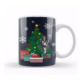 Baskı Dükkanı Pluto Around The Christmas Tree Sailor Moon Porselen 330 ml Beyaz Kupa Bardak