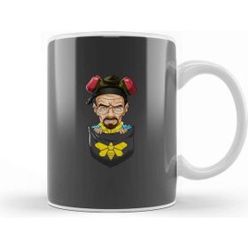 Baskı Dükkanı Pocket Heisenberg Walter White Porselen Beyaz Kupa Bardak