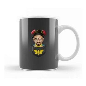 Baskı Dükkanı Pocket Heisenberg Walter White Porselen Beyaz Kupa Bardak