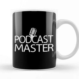 Baskı Dükkanı Podcast Master Podcasting Creator Host Porselen Beyaz Kupa Bardak