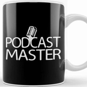 Baskı Dükkanı Podcast Master Podcasting Creator Host Porselen Beyaz Kupa Bardak