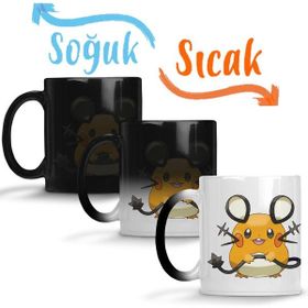 Baskı Dükkanı Pokemon Go Pikachu Dedenne Sihirli Porselen Kupa