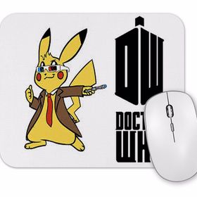 Baskı Dükkanı Pokemon Go Pikachu Raichu Doctor Who Mouse Pad