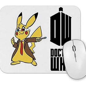 Baskı Dükkanı Pokemon Go Pikachu Raichu Doctor Who Mouse Pad