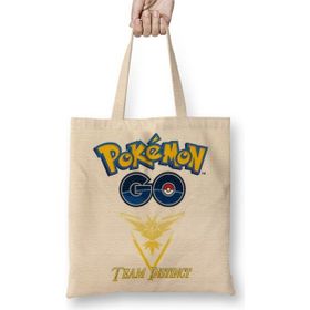 Baskı Dükkanı Pokemon Go Team Instinct Bez Çanta