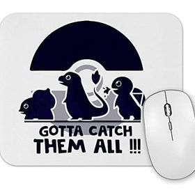 Baskı Dükkanı Pokemon Gotta Catchem All Mouse Pad