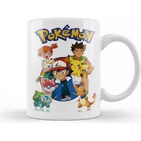 Baskı Dükkanı Pokemon Hepsi Porselen Beyaz Kupa Bardak