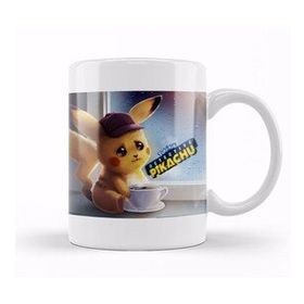 Baskı Dükkanı Pokemon Pikachu 01 Porselen Beyaz Kupa Bardak