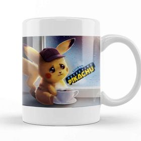 Baskı Dükkanı Pokemon Pikachu 01 Porselen Beyaz Kupa Bardak