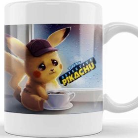 Baskı Dükkanı Pokemon Pikachu 01 Porselen Beyaz Kupa Bardak