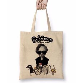 Baskı Dükkanı Pokemon Tim Burton Bez Çanta