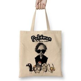 Baskı Dükkanı Pokemon Tim Burton Bez Çanta
